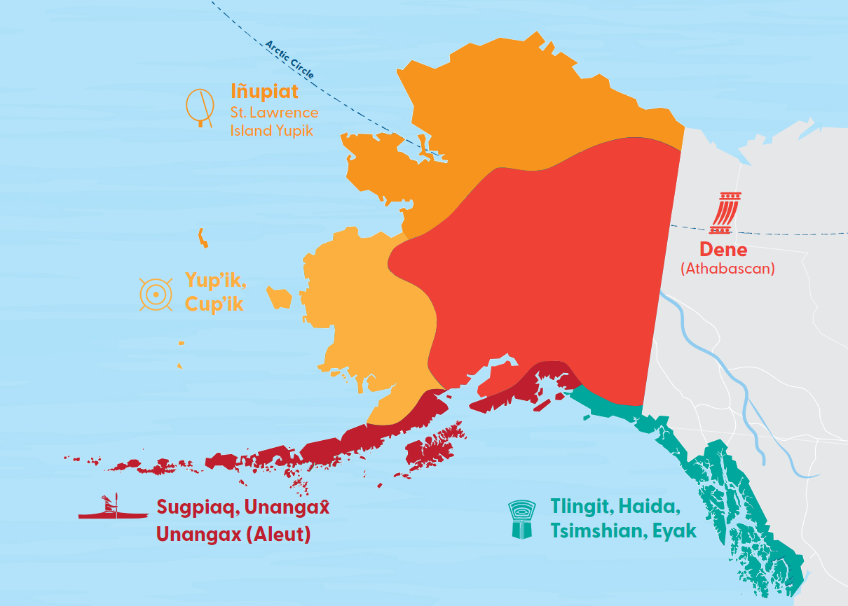 Alaska Native Cultures Lands Map